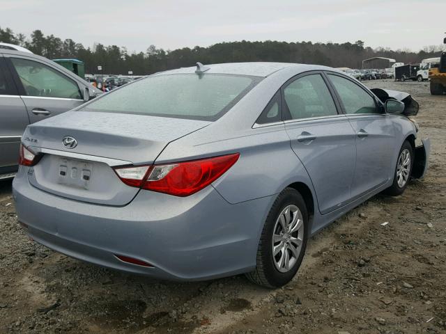 5NPEB4AC8BH203675 - 2011 HYUNDAI SONATA GLS GRAY photo 4