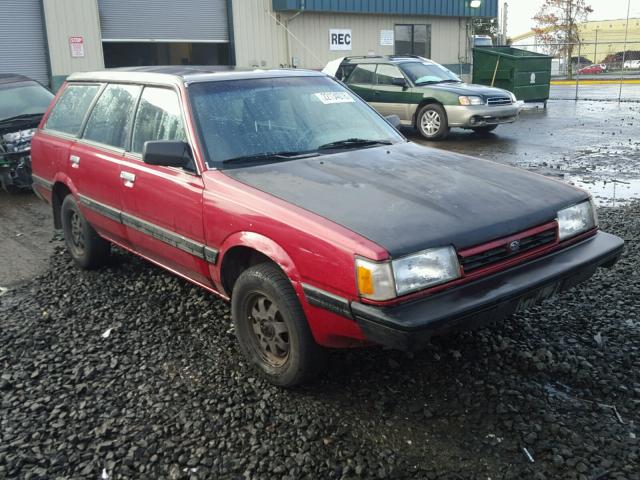 JF2AN52BXLD411177 - 1990 SUBARU LOYALE RED photo 1