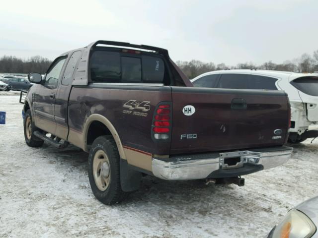 1FTRX18L2YNB48379 - 2000 FORD F150 MAROON photo 3