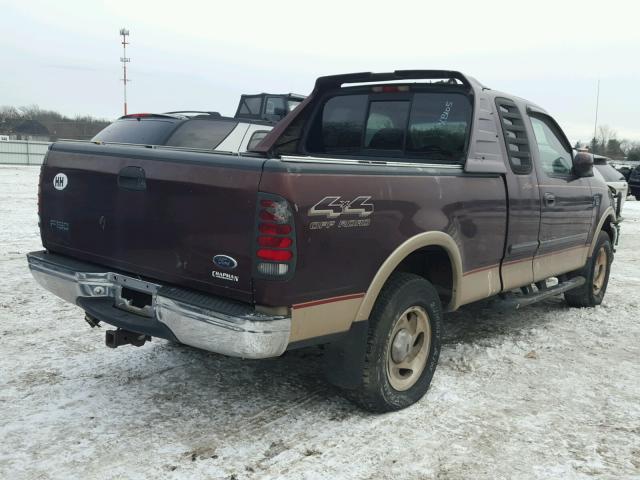 1FTRX18L2YNB48379 - 2000 FORD F150 MAROON photo 4