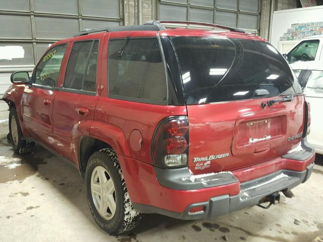 1GNDT13S632414184 - 2003 CHEVROLET TRAILBLAZE RED photo 3