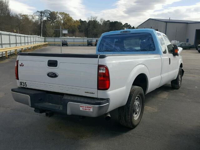 1FT7X2A67FEA10139 - 2015 FORD F250 SUPER WHITE photo 4