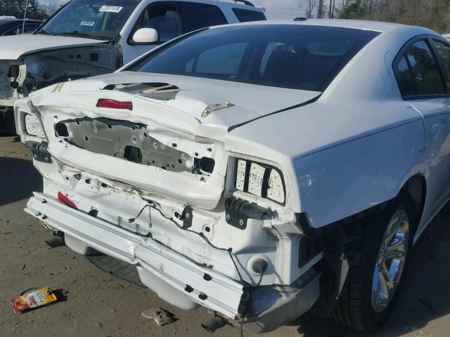 2C3CDXBG5DH696400 - 2013 DODGE CHARGER SE WHITE photo 9