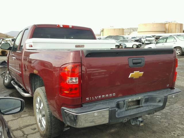 1GCRCSE0XDZ103267 - 2013 CHEVROLET SILVERADO BURGUNDY photo 3