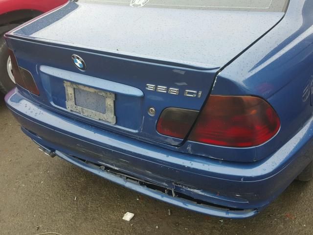 WBABM5348YJN90041 - 2000 BMW 328 CI BLUE photo 9