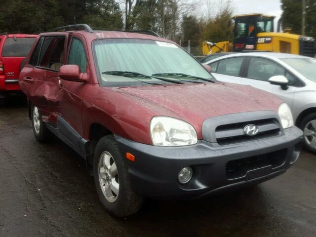 KM8SC13D55U955912 - 2005 HYUNDAI SANTA FE G RED photo 1