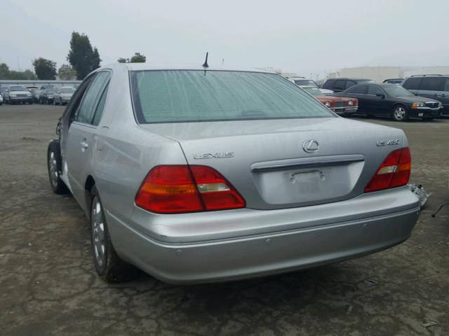 JTHBN30F130115984 - 2003 LEXUS LS 430 SILVER photo 3