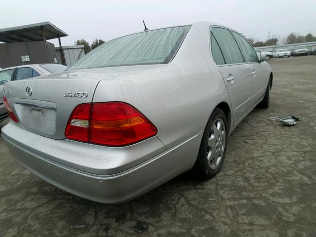 JTHBN30F130115984 - 2003 LEXUS LS 430 SILVER photo 4