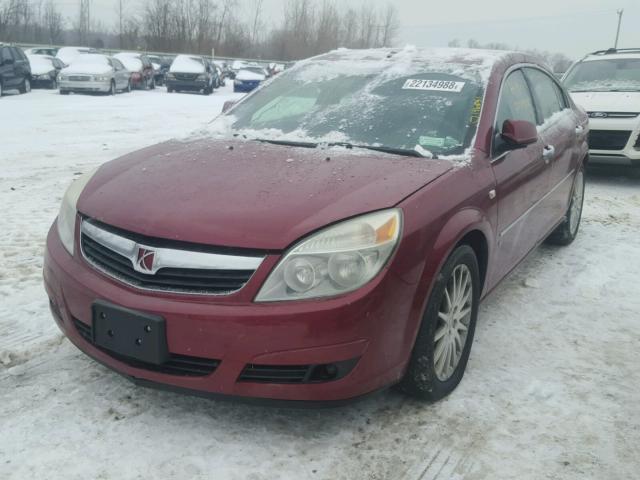 1G8ZV57787F229858 - 2007 SATURN AURA XR RED photo 2