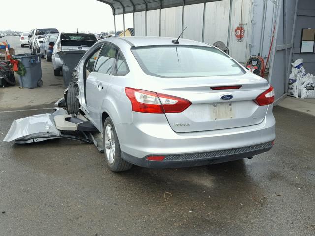 1FADP3F22EL211140 - 2014 FORD FOCUS SE SILVER photo 3