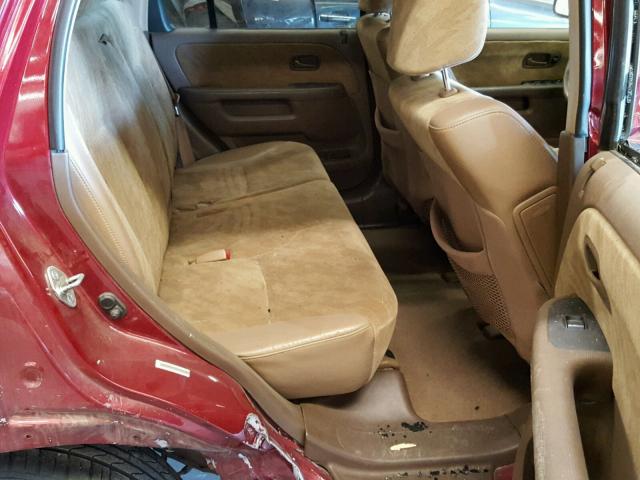 JHLRD78832C089808 - 2002 HONDA CR-V EX RED photo 6