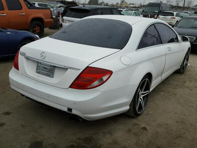 WDDEJ71X47A001329 - 2007 MERCEDES-BENZ CL 550 WHITE photo 4