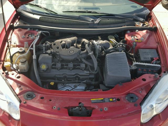 1C3EL55R34N252663 - 2004 CHRYSLER SEBRING LX MAROON photo 7