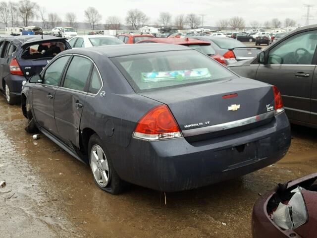 2G1WT57N391169777 - 2009 CHEVROLET IMPALA 1LT CHARCOAL photo 3