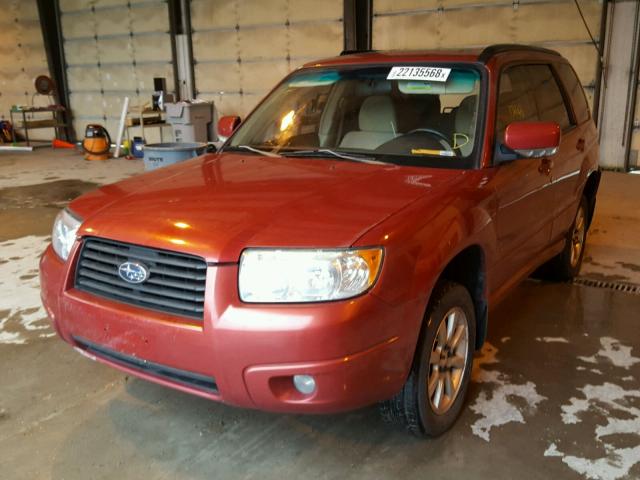 JF1SG65626G744516 - 2006 SUBARU FORESTER 2 MAROON photo 2