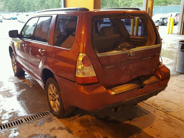 JF1SG65626G744516 - 2006 SUBARU FORESTER 2 MAROON photo 3