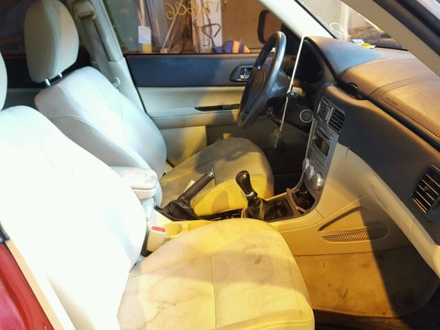 JF1SG65626G744516 - 2006 SUBARU FORESTER 2 MAROON photo 5