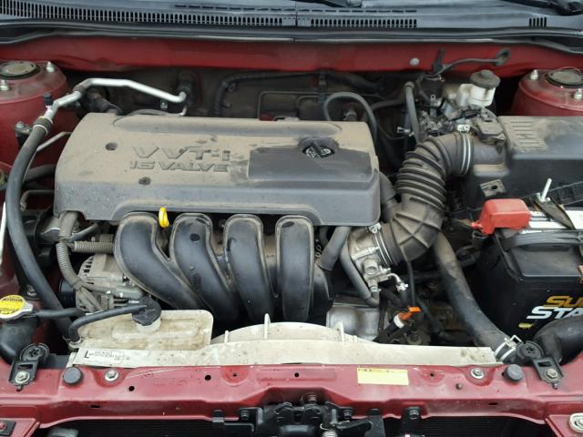 1NXBR32E28Z017665 - 2008 TOYOTA COROLLA CE RED photo 7