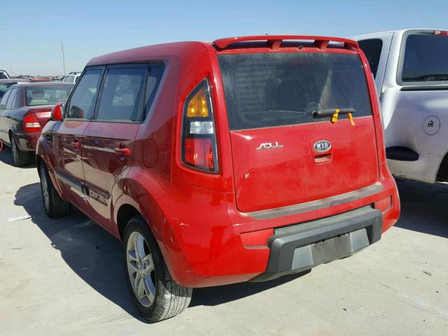 KNDJT2A29B7283452 - 2011 KIA SOUL + RED photo 3