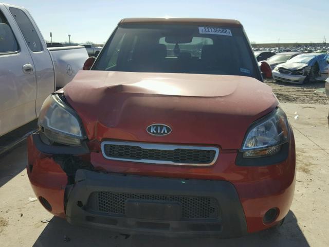 KNDJT2A29B7283452 - 2011 KIA SOUL + RED photo 9