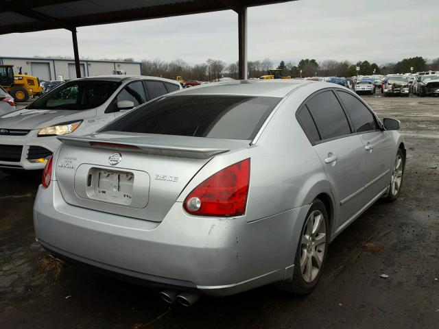 1N4BA41E18C824581 - 2008 NISSAN MAXIMA SE GRAY photo 4