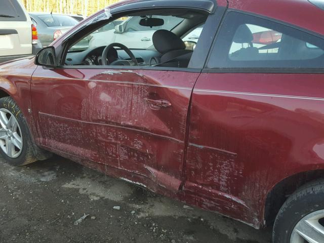 1G2AL18F887234114 - 2008 PONTIAC G5 RED photo 9