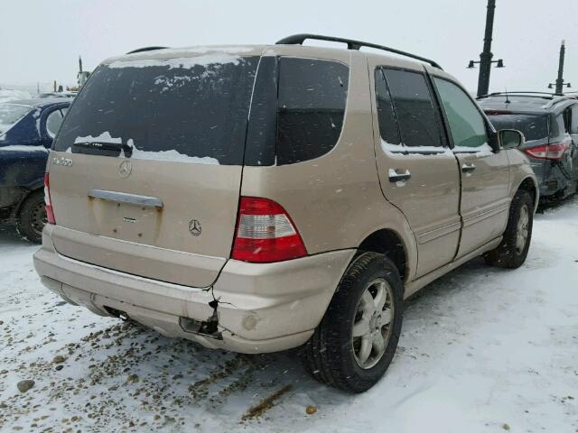 4JGAB75E02A302148 - 2002 MERCEDES-BENZ ML 500 BEIGE photo 4