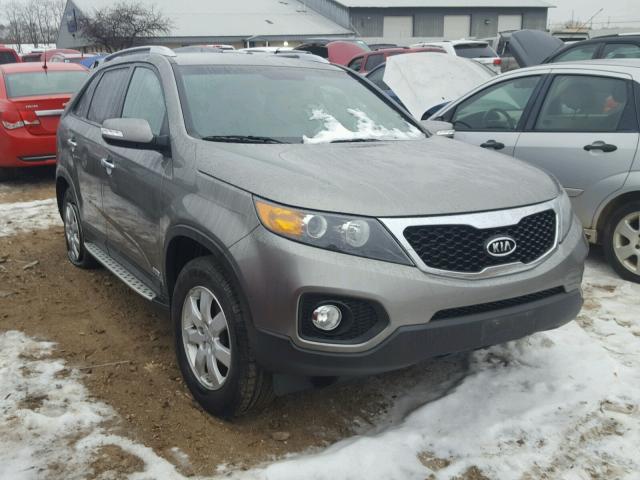 5XYKTDA65DG369513 - 2013 KIA SORENTO LX GRAY photo 1