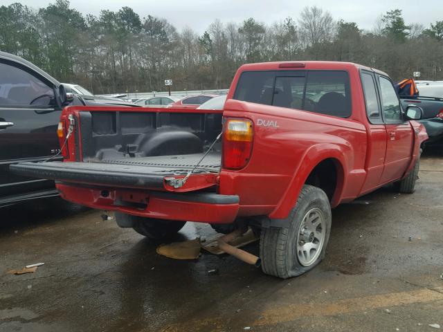 4F4YR16V23TM05403 - 2003 MAZDA B3000 CAB RED photo 4