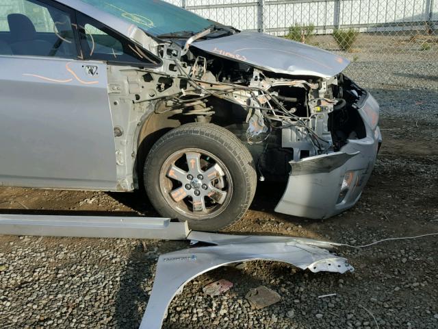 JTDKN3DU7A0222867 - 2010 TOYOTA PRIUS SILVER photo 9