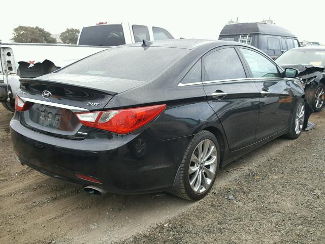 5NPEC4AB2CH408723 - 2012 HYUNDAI SONATA SE BLACK photo 4