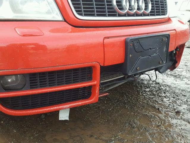 WAUDD68D7YA144406 - 2000 AUDI S4 2.7 QUA RED photo 9