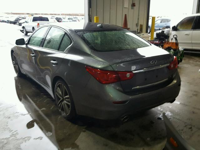 JN1BV7AP0EM679544 - 2014 INFINITI Q50 BASE CHARCOAL photo 3