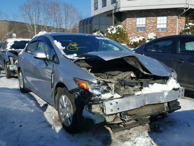 19XFB2F59CE307052 - 2012 HONDA CIVIC LX SILVER photo 1