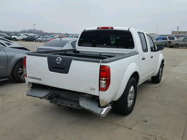 1N6AD0ER7BC436505 - 2011 NISSAN FRONTIER S WHITE photo 4