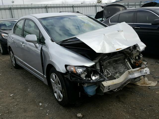 2HGFA16589H532798 - 2009 HONDA CIVIC LX SILVER photo 1