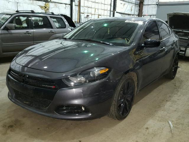 1C3CDFFA4GD822103 - 2016 DODGE DART SXT S CHARCOAL photo 2