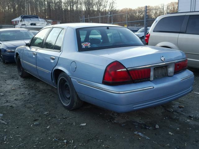 2MEFM75W9YX627960 - 2000 MERCURY GRAND MARQ BLUE photo 3