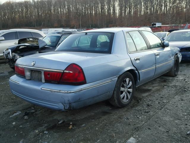 2MEFM75W9YX627960 - 2000 MERCURY GRAND MARQ BLUE photo 4