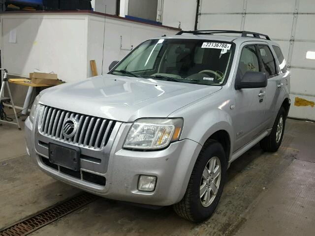 4M2CU91148KJ35800 - 2008 MERCURY MARINER SILVER photo 2