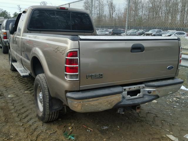 1FTNX21P63ED19564 - 2003 FORD F250 SUPER BROWN photo 3