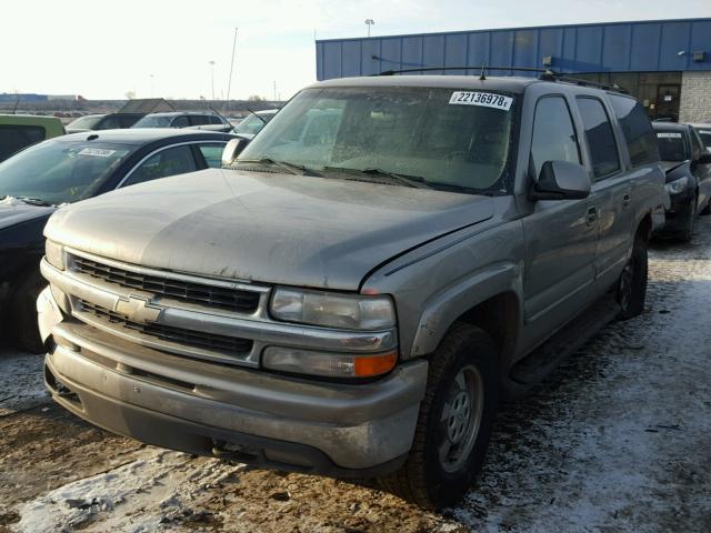 3GNFK16Z32G205771 - 2002 CHEVROLET SUBURBAN K BEIGE photo 2