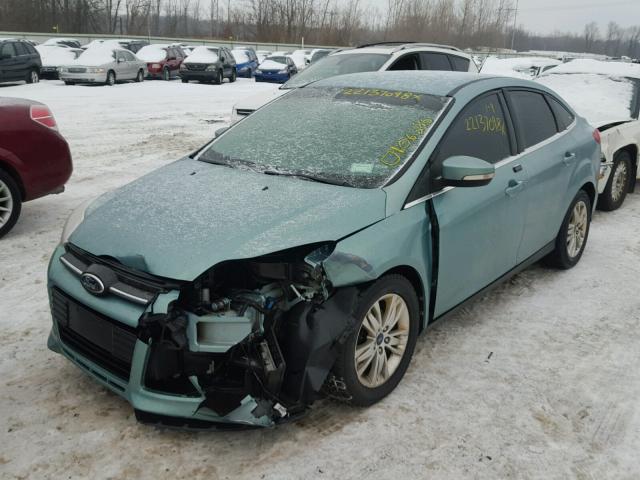 1FAHP3H29CL463866 - 2012 FORD FOCUS SEL BLUE photo 2