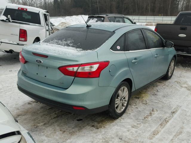 1FAHP3H29CL463866 - 2012 FORD FOCUS SEL BLUE photo 4