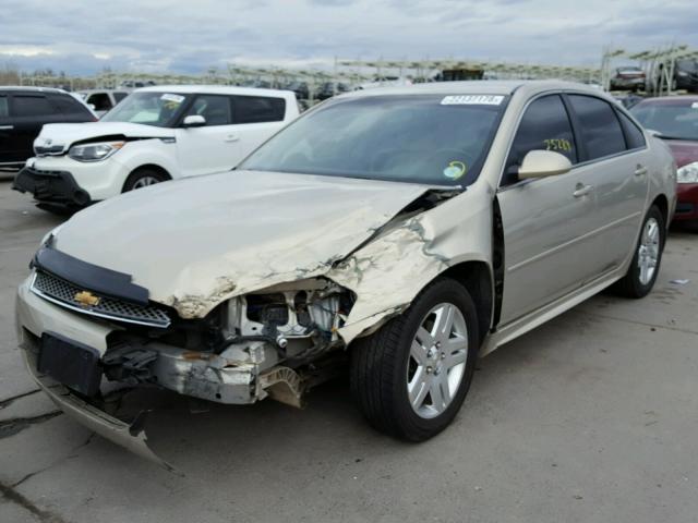 2G1WB5E32C1204675 - 2012 CHEVROLET IMPALA LT BEIGE photo 2