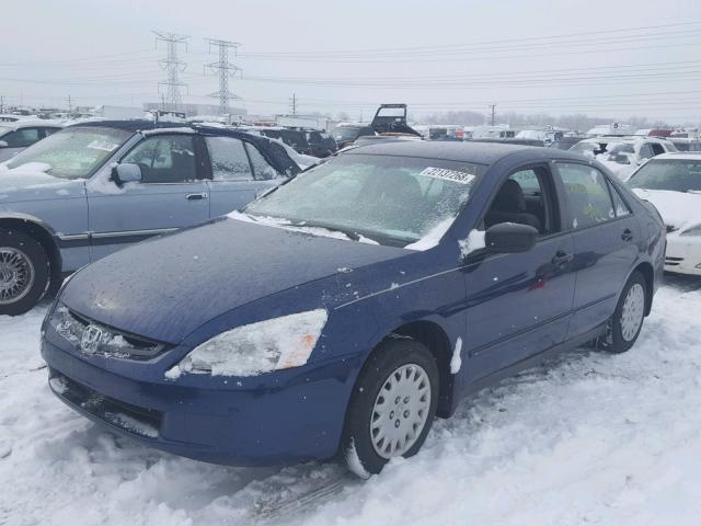 1HGCM56195A154207 - 2005 HONDA ACCORD DX BLUE photo 2