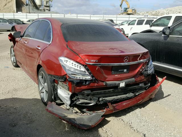 55SWF4JB6GU147224 - 2016 MERCEDES-BENZ C 300 RED photo 3