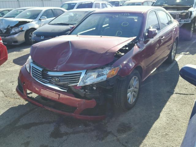 KNAGG4A89A5436823 - 2010 KIA OPTIMA LX MAROON photo 2