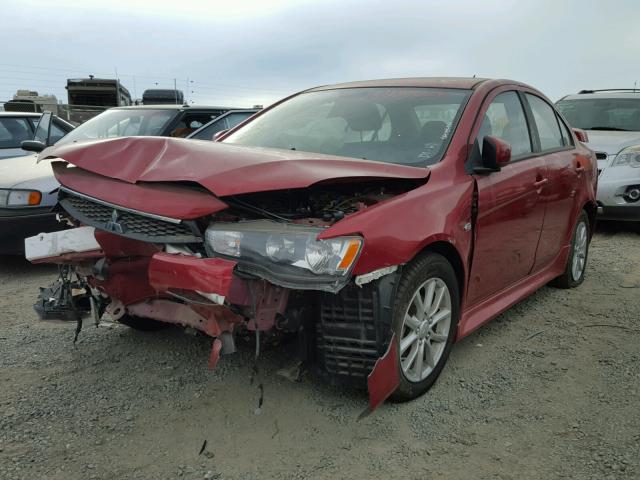 JA32U2FU0GU011018 - 2016 MITSUBISHI LANCER ES RED photo 2