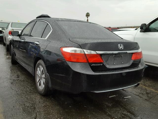 1HGCR2F33EA250108 - 2014 HONDA ACCORD LX BLACK photo 3